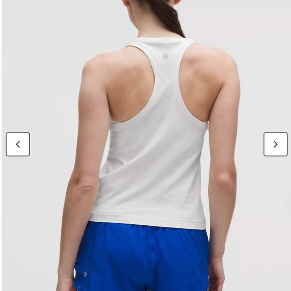 Lululemon Athletica Swiftly Tech Racerback Size 6 in White - Picture 2 of 8